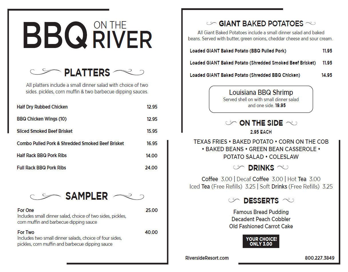 Riverside Resort BBQ on the River