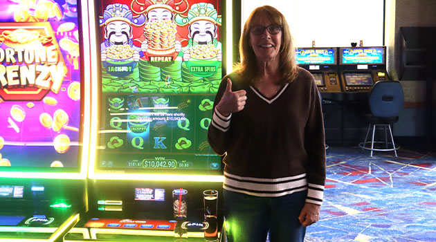 Jackpot winner at Riverside Resort Casino in Laughlin, Nevada $10,042