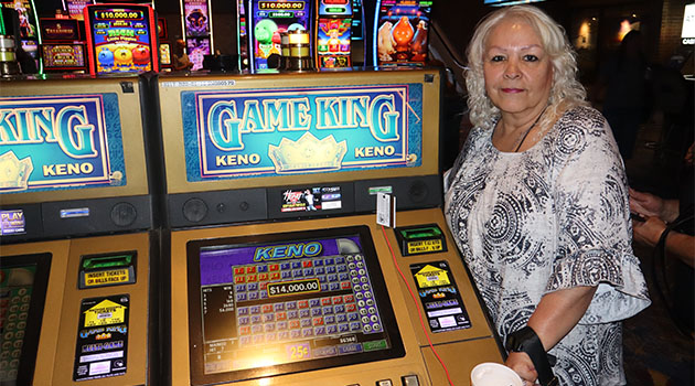 Jackpot winner at Riverside Resort Casino in Laughlin. Nevada $14,000
