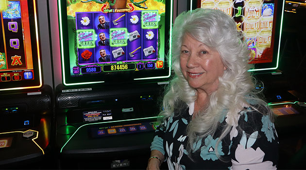 Jackpot winner at Riverside Resort Casino in Laughlin, Nevada $8,744