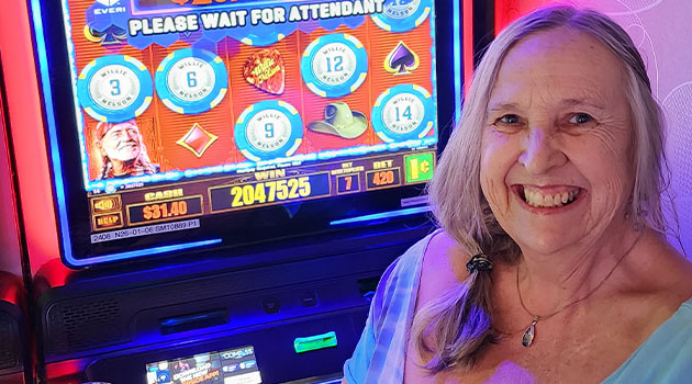 Jackpot winner at Riverside Resort Casino in Laughlin, Nevada $20,475