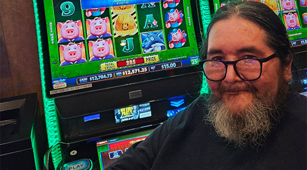 Jackpot winner at Riverside Resort Casino in Laughlin, Nevada $12,571