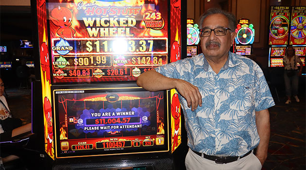 Jackpot winner at Riverside Resort Casino in Laughlin, Nevada $11,004