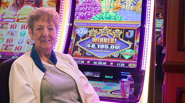 Jackpot winner at Riverside Resort Casino in Laughlin, Nevada $8,195