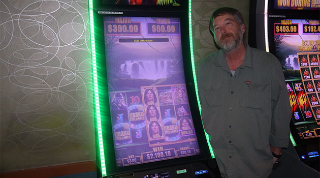 Jackpot winner at Riverside Resort Casino in Laughlin, Nevada $2,108