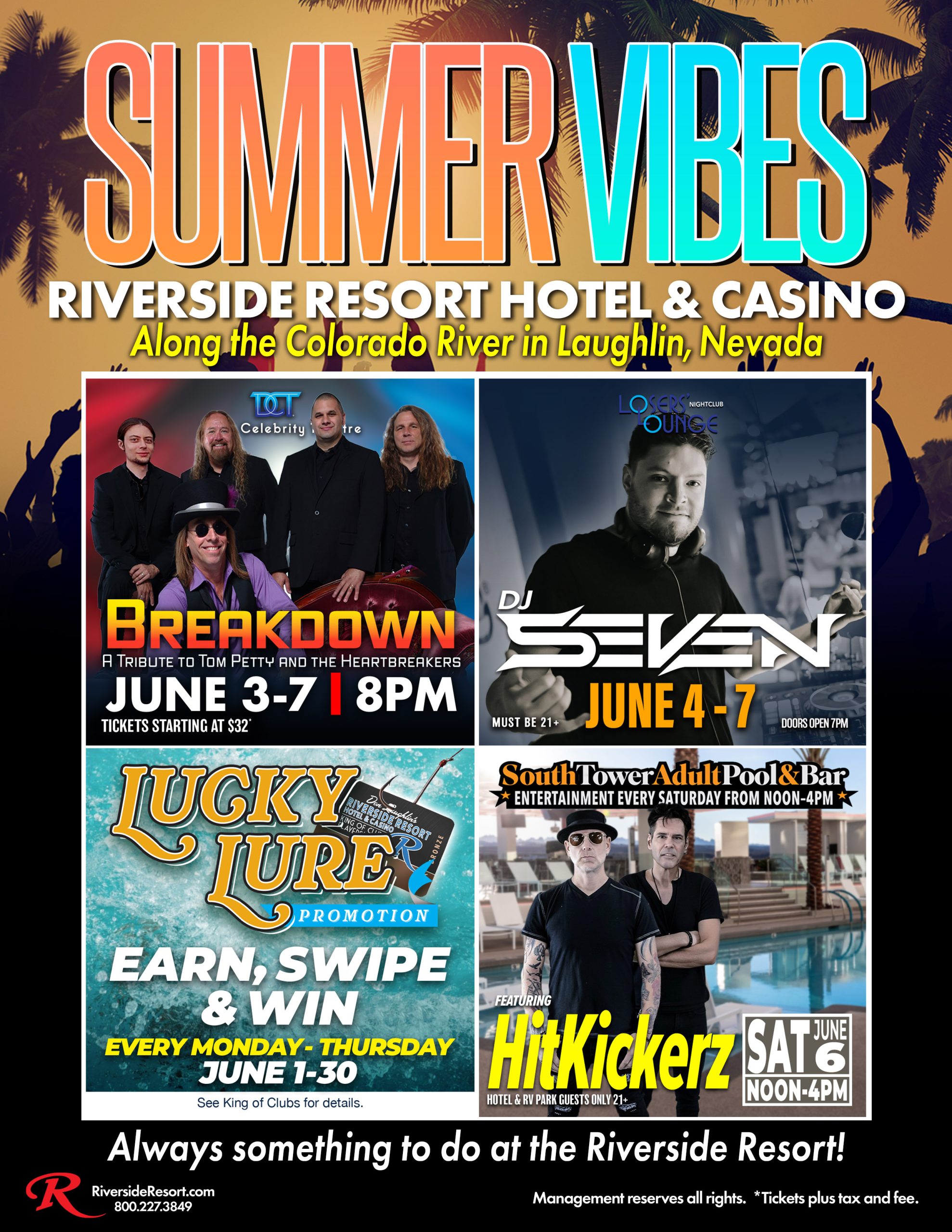summer vibes at Don Laughlin's Riverside Resort Hotel & Casino