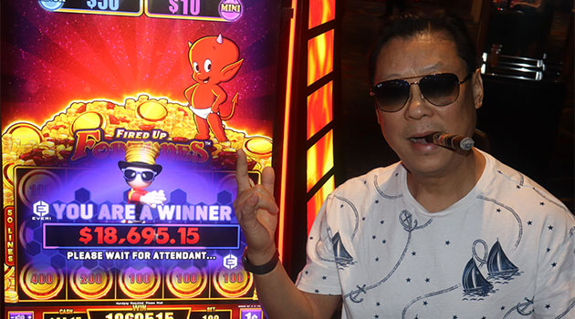 Jackpot winner at Riverside Resort Casino in Laughlin, Nevada $18,695