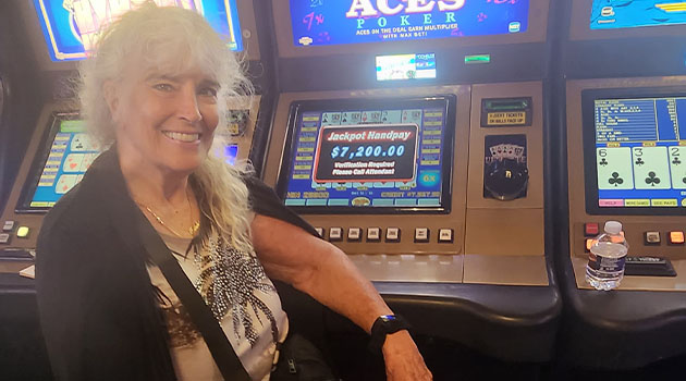 Jackpot winner at Riverside Resort Casino in Laughlin, Nevada $7,200