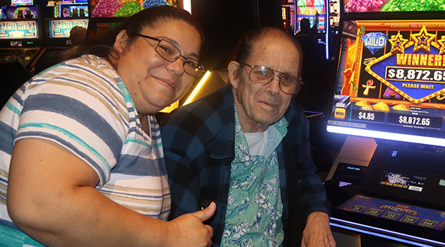 Jackpot winner at Riverside Resort Casino in Laughlin, Nevada $8,872