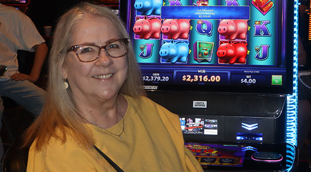 Jackpot winner at Riverside Resort Casino in Laughlin, Nevada $2,316