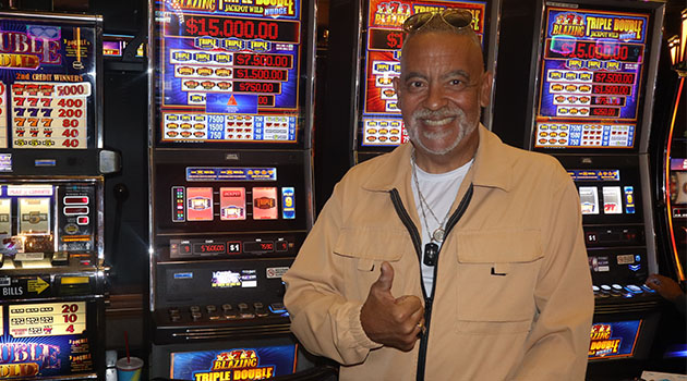 Jackpot winner at Riverside Resort Casino in Laughlin, Nevada $7,590